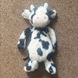 Jellycat Plush Cow Toy - Black and White